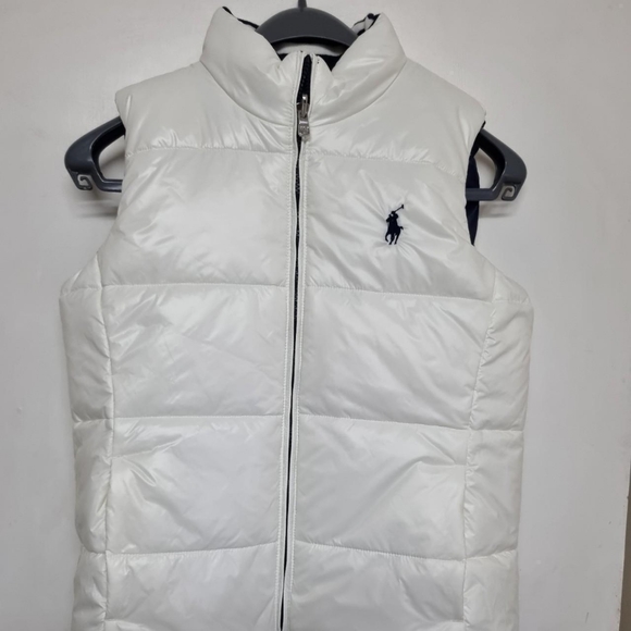Polo Ralph Lauren reversible down filled gilet Age 14-16Fits ladies uk 8 - Picture 3 of 4